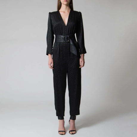 Jumpsuit Crepe Jacquard Natalie