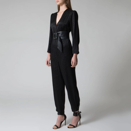 Jumpsuit Crepe Jacquard Natalie