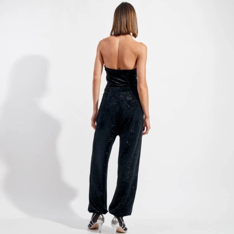 Jumpsuit Veludo Devorê Dalia