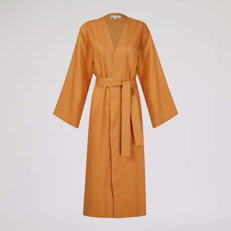 Kimono Linho Dream Dora - Laranja Carrot/M