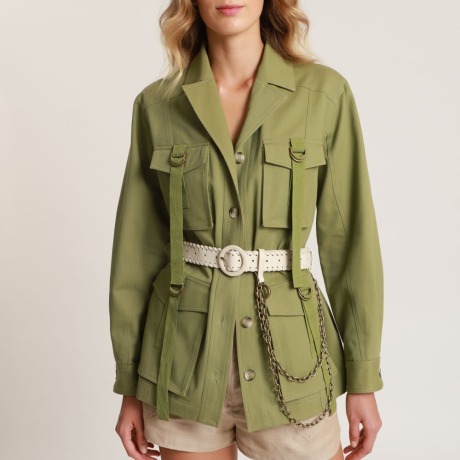 Parka Cotton Sand Amir - Verde Olive/38 Parka Cotton Sand Amir - Verde Olive/38