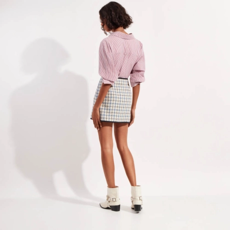 Saia Bouclé Chess Violet