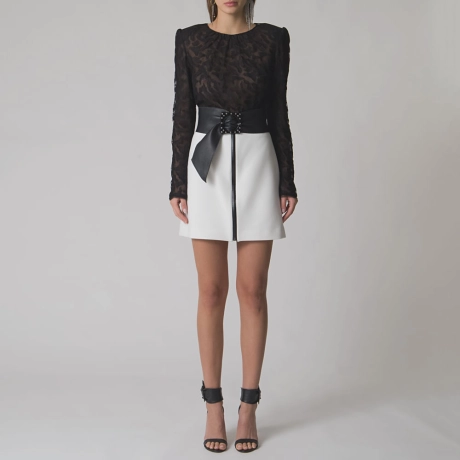 Saia Crepe Acqua Bianca