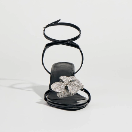 Sandália Couro Metal Abby