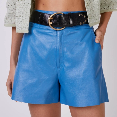 Shorts de Couro Olga