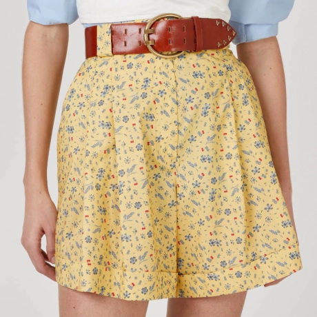 Shorts de Tricoline Florence
