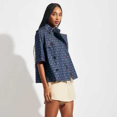 Trench Coat Gold Denim Diana