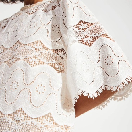 Vestido Bordado Onda Odes