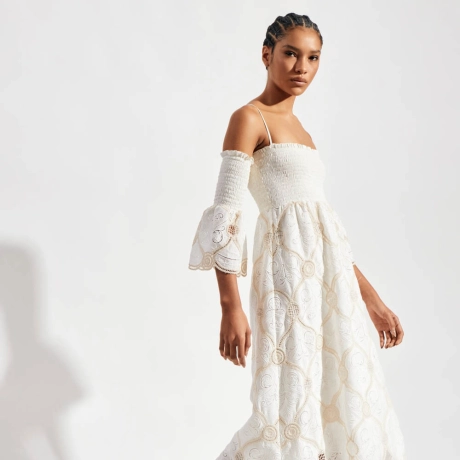 Vestido Bordado Sand Mary