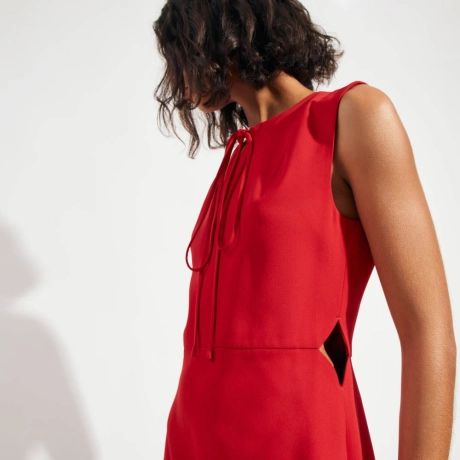 Vestido Crepe Chama Mina