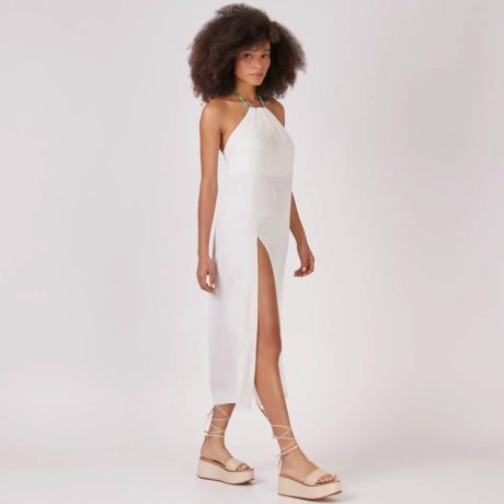 Vestido Crepe Corda Lais