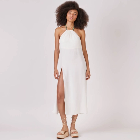 Vestido Crepe Corda Lais