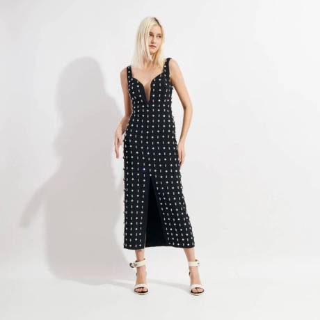 Vestido Crepe Cristal Chloe