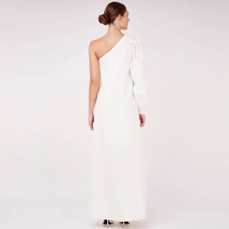 Vestido Crepe Noir Plum