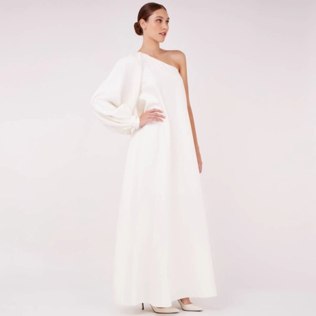 Vestido Crepe Noir Plum