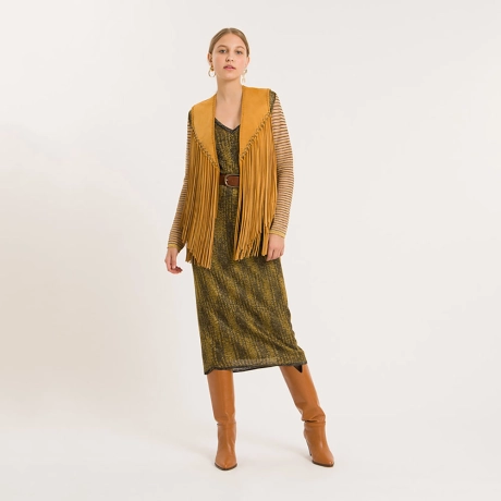 Vestido Jacquard Ikat Xanti