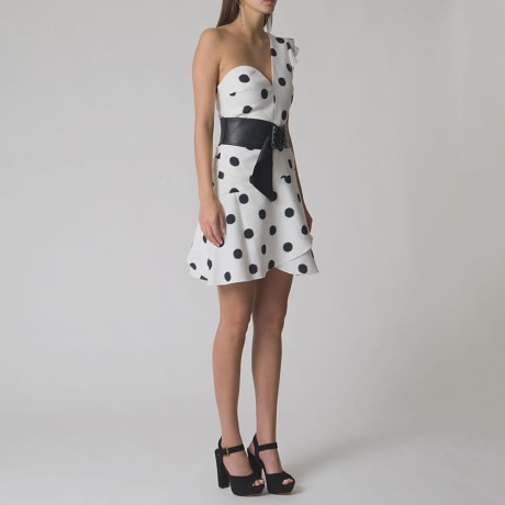 Vestido Linho Big Pois Laila