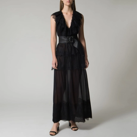 Vestido Renda Mix Gabrielle