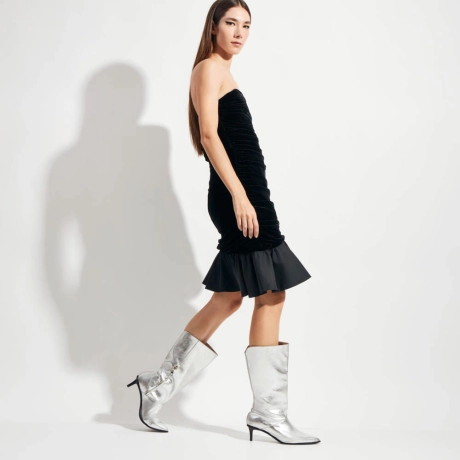 Vestido Tafetá Velvet Tabata