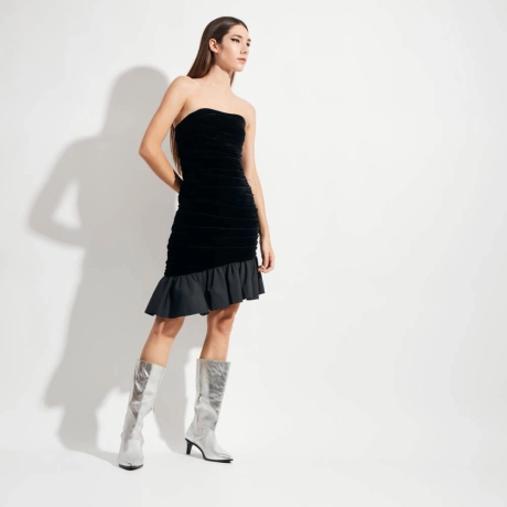 Vestido Tafetá Velvet Tabata