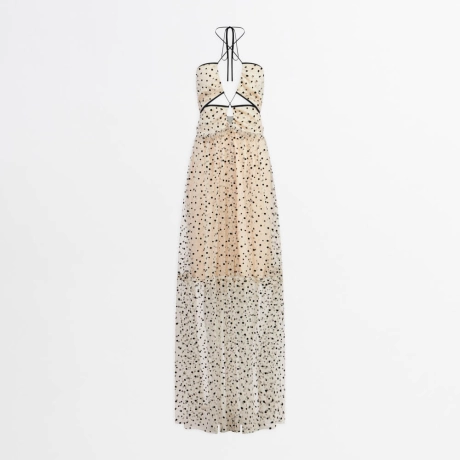 Vestido Tule Poá Pam