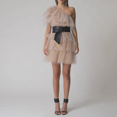 Vestido Voilette Pois Joana