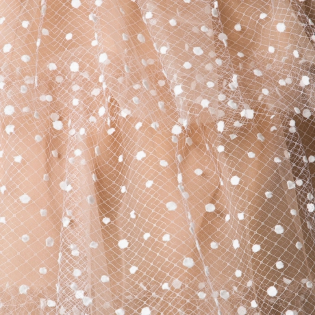 Vestido Voilette Pois Joana